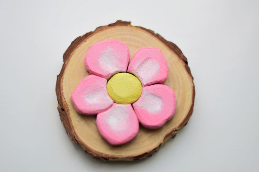 Handmade Wooden Botanical Magnet | Nature-Inspired Home Gift