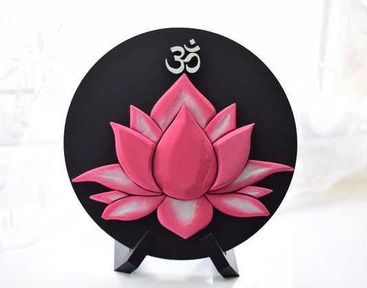 Lotus Flower 3D Display Wood Art